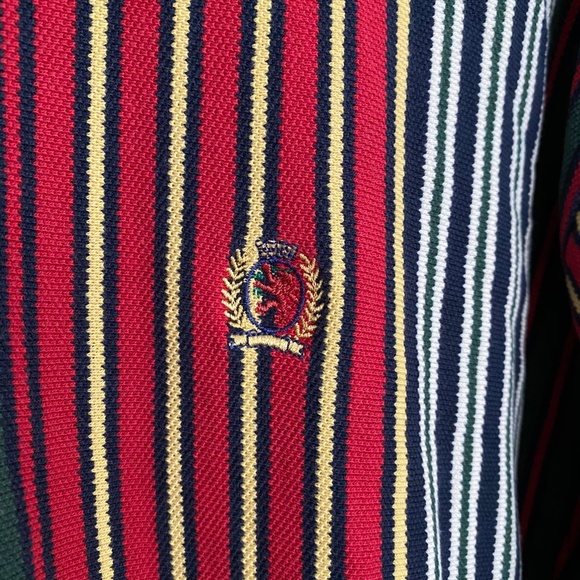 TOMMY HILFIGER Men’s Button Down Short Sleeve Polo Collar Shirt Men Size XL - Picture 5 of 8